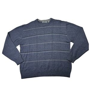 OSCAR DE LA RENTA Sweater Mens XXL Plaid Squares Pullover